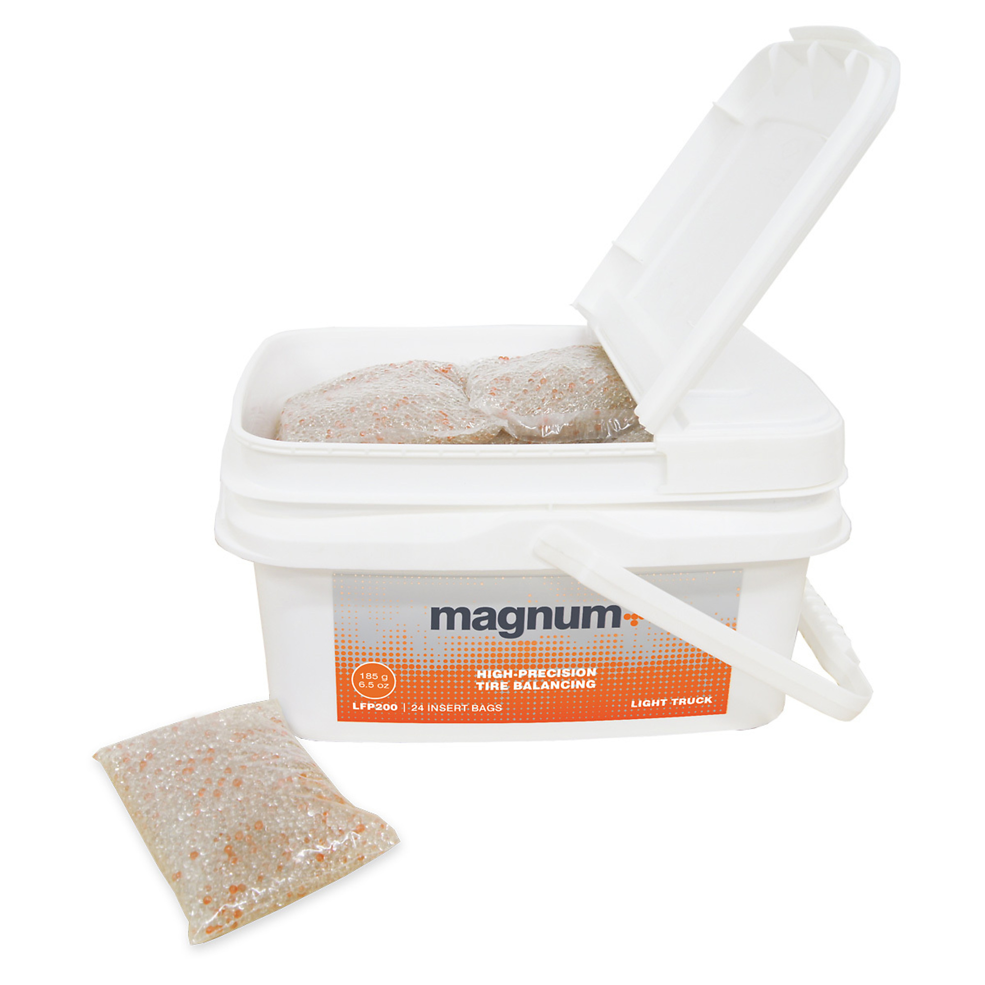 Martins Industries Magnum+ Tire Balancing Beads — 4.5 Oz., Fleet Tub of 24 Insert Bags, Model# LFP150